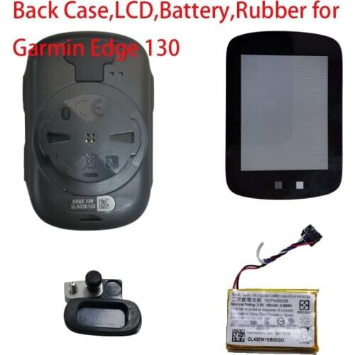 Garmin Edge 130 Original Replacement Parts Back Cover/LCD Screen/Waterproof Rubber/Battery for Garmin Edge 130 Bike GPS Computer