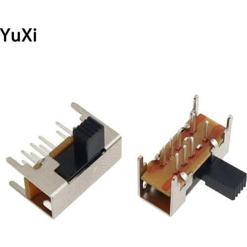 10pcs Slide Switch Slide Gear Fluctuation Band 3 File Horizontal Mini Horizontal Power Supply Interruptor on-off