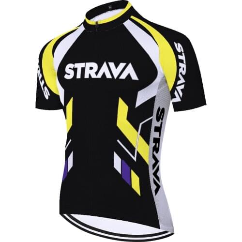 2021 Strava cycle jersey Team Cycling Clothing Summer Short sleeve MTB Men maillot ciclismo pro bicycle jersey for men
