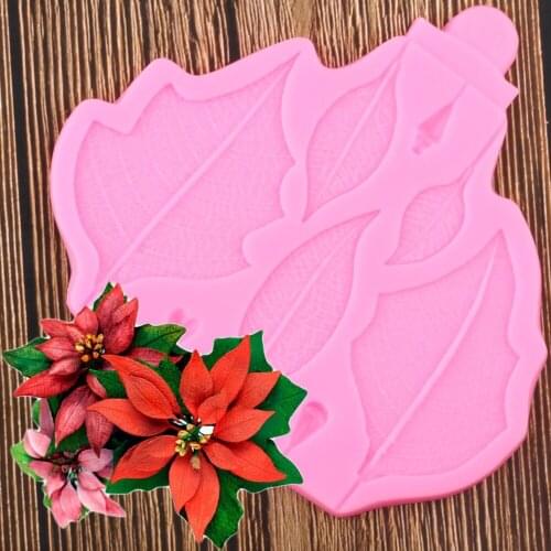 3D Leaves Silicone Mold Cake Decorating Tools Fondant Silicone Gumpaste Lace Mould Resin Clay Molds Kitchen Baking Tools