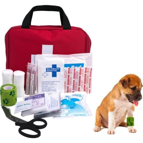 Pet Medical First Aid Kit Multi-layer Portable Medical Kit Dog Outdoor Wound Care Kit Essential Supplies