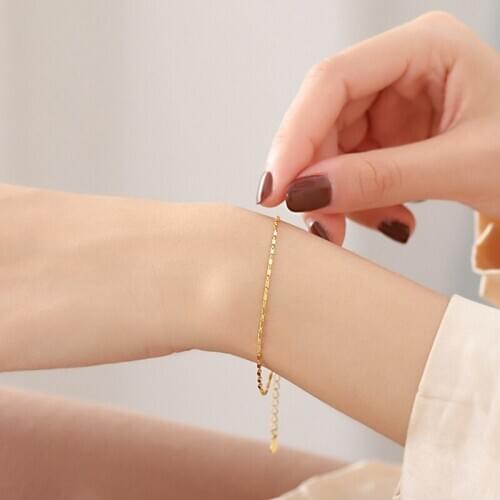 Gold Bead Bracelet, Thin Minimalist Bracelet, Dot, Tiny Dainty, Satellite Bracelet, Ftacking Bracelets for Women