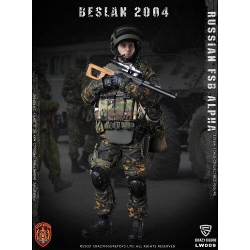 CFTOYS Crazy Figure LW009 1/12 Scale Russian alpha special forces sniper Collectible Figure