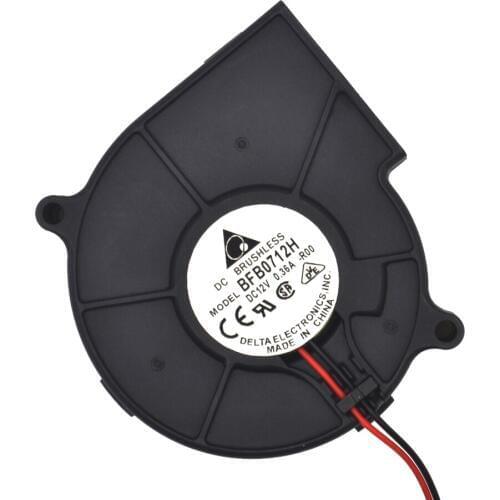 For Delta BFB0712H 7530 12V 0.36A projector turbofan cooling fan 75* 75*30mm for wholesale 10pcs/lot