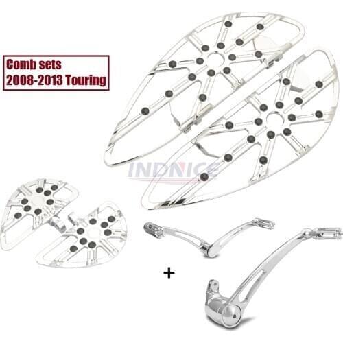 For harley Touring road glide Special FLTRXS driver rear chromed Floorboards FLHRXS Shift Brake levers Electra FLHT 2014-2021