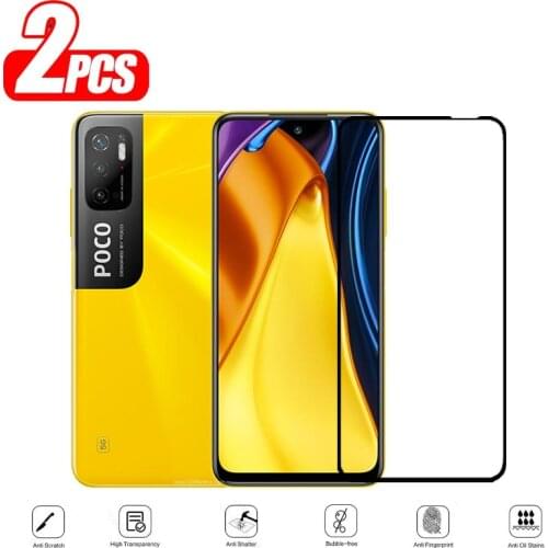 For Xiaomi Poco M3 Pro 5G protective glass Poco M3 Pro M2103K19PG Tempered glass film Full screen Mobile phone screen protector