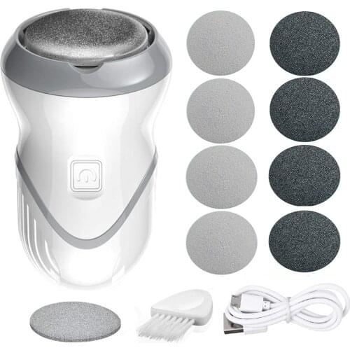 Electric Foot File Grinder Dead Skin Callus Remover for Foot Pedicure Tools Feet Care for Hard Cracked Foot Files Clean Tools
