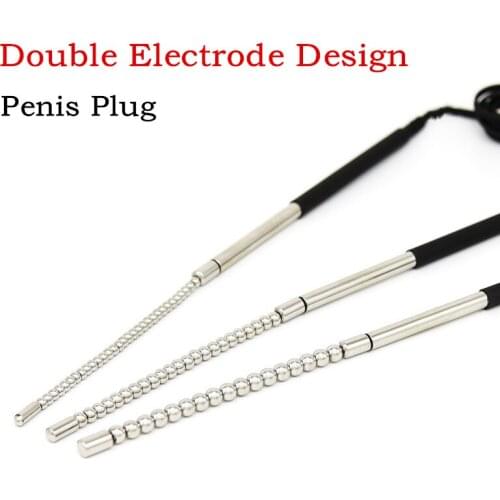 Electro Shock DIY Accessories Stainless Steel Penis Plug Electric Urethral Expander Sound Catheter Sex Toys For Men Masturbation
