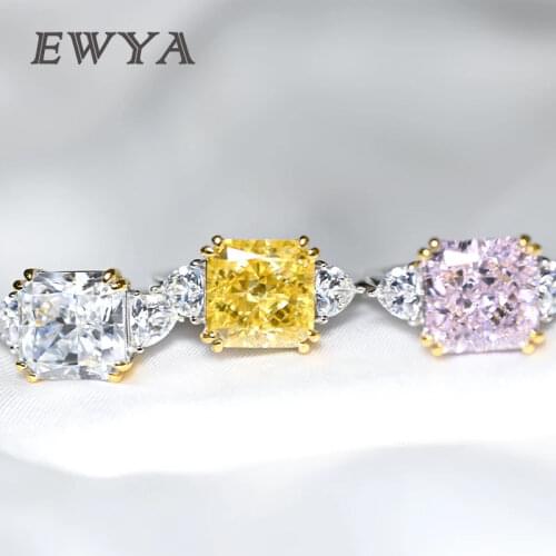 EWYA Rings With Cubic Zirkonia For Women