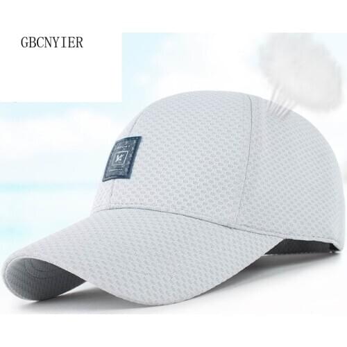 GBCNYIER Male And Female Sun Hat Breathable Mesh Unisex Baseball Cap Outdoor Casual Bone Short Brim Cool Man Mesh Hats