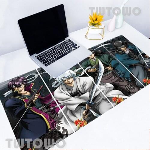 Gintama Large Size Gaming Mouse Mat Lovely Natural Rubber Anti-slip Art Anime Gamer Carpet Office Decoration Desktop Mouse Pad