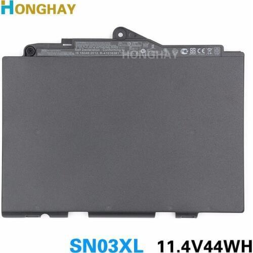 HONGHAY 11.1V 44wh Original SN03XL Laptop Battery For HP EliteBook 820 G3 725 G3 800514-001N HSTNN-UB6T Tablet