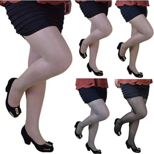 Womens Casual Plus-Size Summer Figure Shaping Pantyhose Flexible Glossy Thigh Hip Lifting Stocking For Dating Party Daily Wear