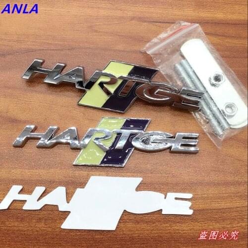 3D metal sticker for HARTGE M 3 5 6 Z E X1 X3 X5 X6 E46 E39 E46 E60 E90 F10 F30 F11 Trunk Emblems Badge stickers
