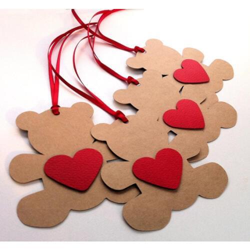 LOVELY BEAR Baby Shower gift Favor Tags Wedding Birthday Baptism Christening Party Favors Wish Tree insert cards