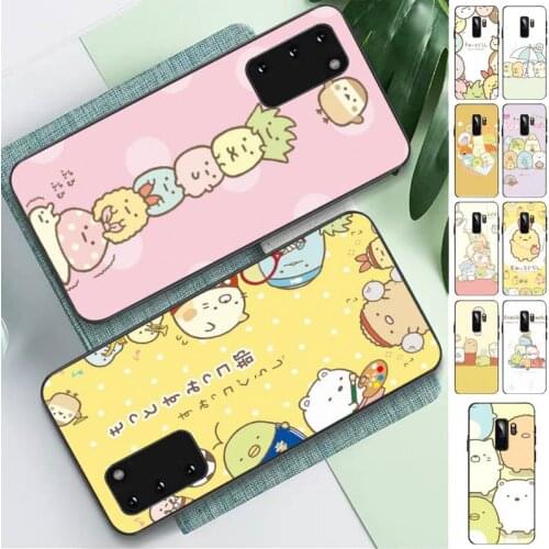 TOPLBPCS Cute Japan Kawaii Cartoon Sumikko Gurashi Babay Phone Case for Samsung S 4 6 7 5 8 9 10 20 plus lite edge S10 5G