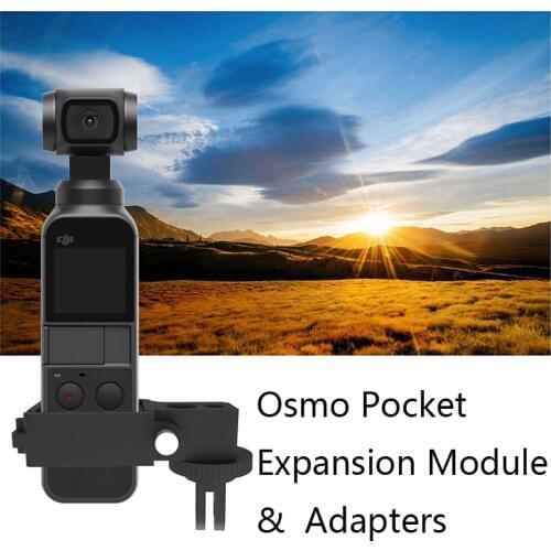 Multifunctional Expansion Module for Osmo Pocket Aluminum Alloy 1/4 Mount Adapter for DJI Pocket 2 Handheld Gimbal Accessories