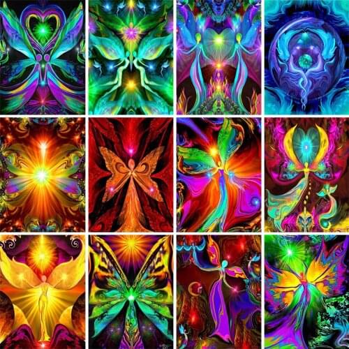 5D DIY Diamond Painting Animal Butterfly Rhinestone Picture Cross Stitch Kit Full Diamond Embroidery Mosaic Home Decoration