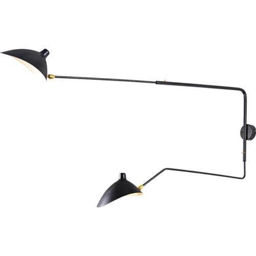 Nordic Serge Mouille Wall Sconces Adjustable Arm Wall Lamps Modern Bedroom Living Room Wall Light Dawn Spider Wall Light Fixture