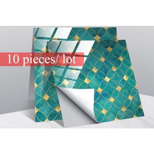 Crystal brick wallpaper wall stickers series Light luxury Wallpaper waterproof Kitchen bathroom decoration decorative stickers