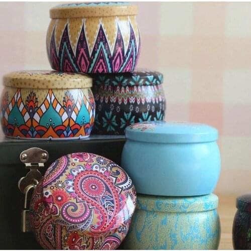 New Tinplate Flower Tea Box Candy Chocolate Storage Box Wedding Birthday Festival Christmas Gift Box Jewelry Organizer Case