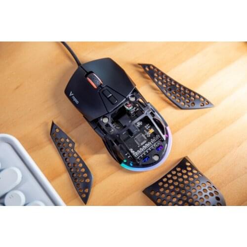 New Rapoo V360 modularize Wired game Mouse DIY dismountable Light weight RGB light gaming mouse for PC