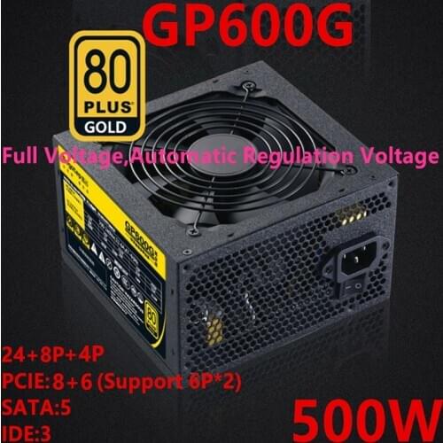 New PC PSU For Segotep Non-module Silent Power Supply Lengthen Backline 80PLUS Gold Medal 500W Power Supply GP600G