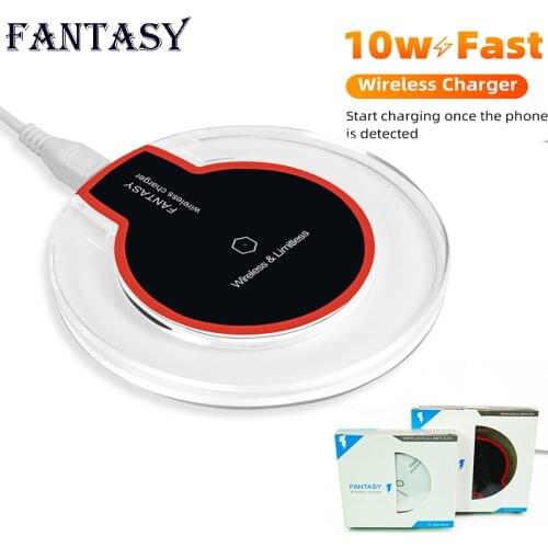 Original FANTASY Wireless Charger Adapter qi Charge Pad For Galaxy S7 S6 EDGE S8 S9 S10 Plus Note 4 5 For Iphone 8 X XS XR mi 9
