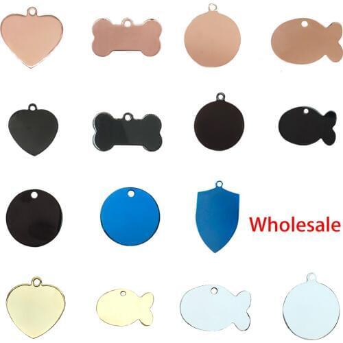 Wholesale 12pcs/lot dog Collar pet Charm Pet name pendant Bone Necklace Collar Puppy cat collar accessory Blank