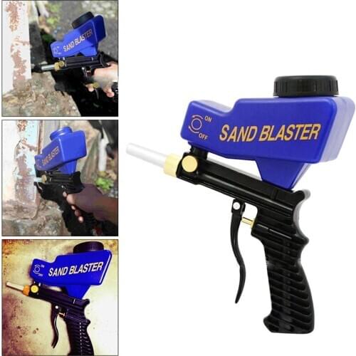 Portable Gravity Sandblasting Gun Handheld Pneumatic Sandblasting Set Anti-rust Sandblaster Small Sandblasting Machine