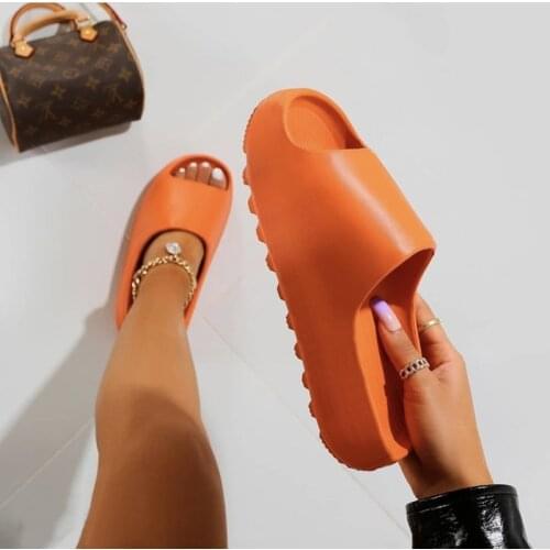 Summer Women Home Slippers Chunky Clogs Platform Garden Shoes Beach Sandals Flip Flops Living Room Bathroom Slides For Female