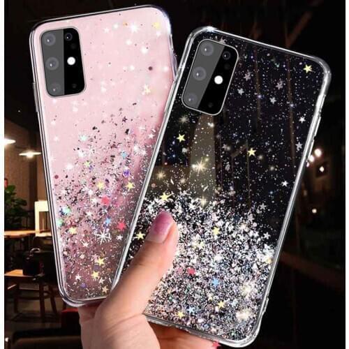 For Samsung A51 A71 A81 S20 Note 20 10 S9 Plus Case Glitter Bling Sequin TPU Silicone Case for Samsung S10 Lite S21 phone Cover