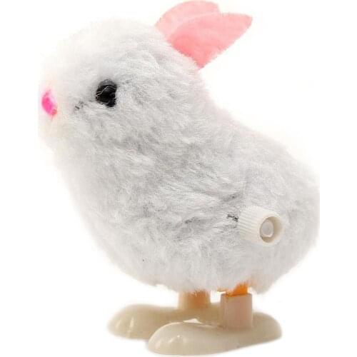 Cute Baby Kids Toddler Funny Cartoon Plush Rabbit Animal Clockwork Toy Wind Up Play Toy Kids Educational Toys for Children Gifts