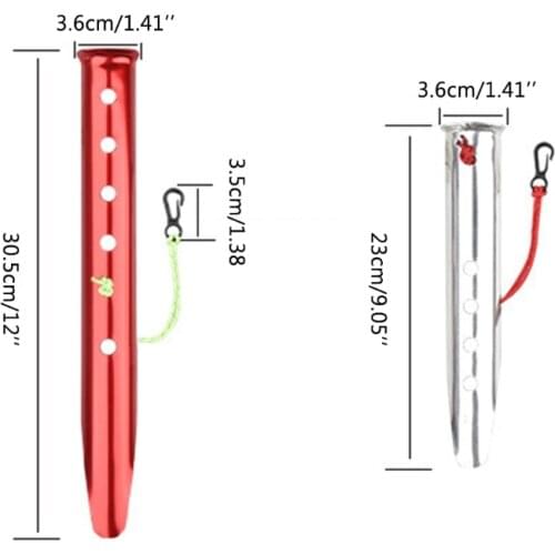 U7EF 4 Pcs/Set U-Shaped Snow Nails Aluminum Alloy Nails Pegs Beach Sand Ground Stakes