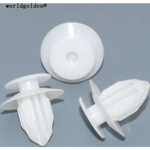 Worldgolden 100pcs plastic fasteners Door Panel Retainer for TOYOTA#75867-52020(7586752020),75867-30130