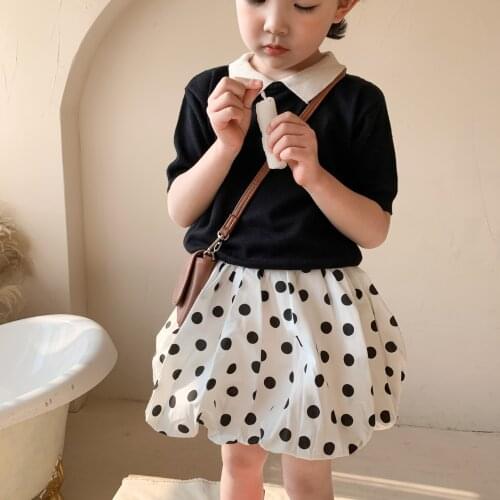 Girls Skirts Faldas New 2021 Tulle Skirt Girls 2 Colors Cotton Toddler Skirt Skirt Kids 1-7T Clothes