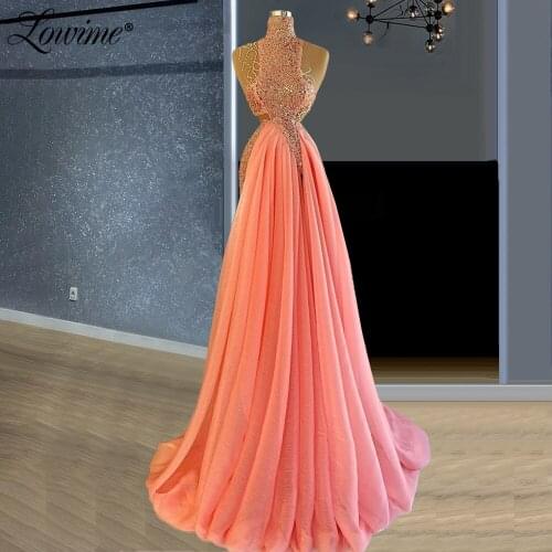 Lowime Pink Beaded Party Dress 2021 Custom Made A Line Prom Dresses Long Vestido De Festa Plus Size Formal Evening Gowns Robes