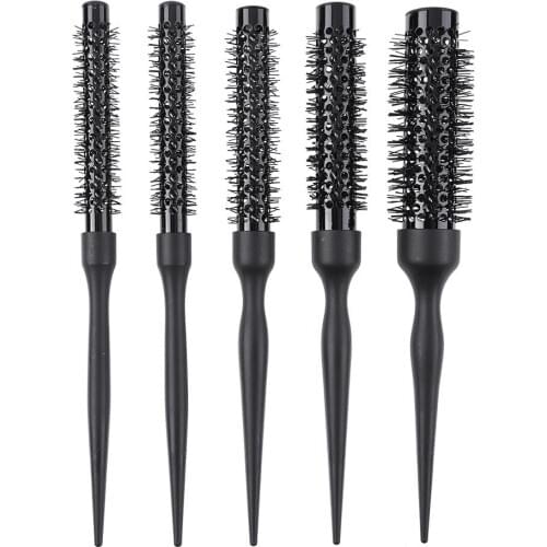 1pc Portable Pro Wavy Curly Round Roll Hair Brush Salon Barber Hairdressing Beauty Combs Hair Styling Care Tools