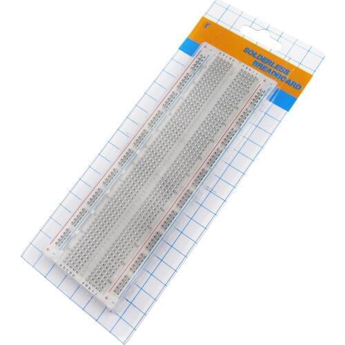 10pcs/lot MB-102 transparent Solderless PCB Breadboard 830 points PCB Boardbread for Shield Test Develop DIY T
