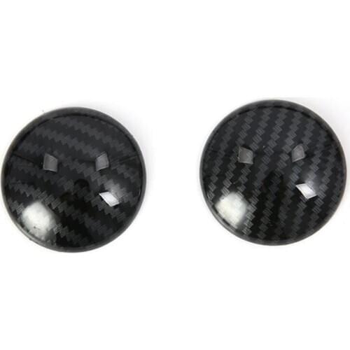 2Pcs Carbon Fiber MT Gear Shift Knob Cover Trim Housing Sticker for Mini Cooper F54 F55 F56 F60 Car Accessories