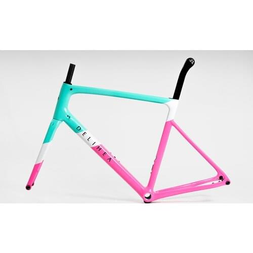 2021 DeliHea REST New Color Mint-Green/Pearl White/Pink Version Carbon Road Bike Frame Climbing DPD Available