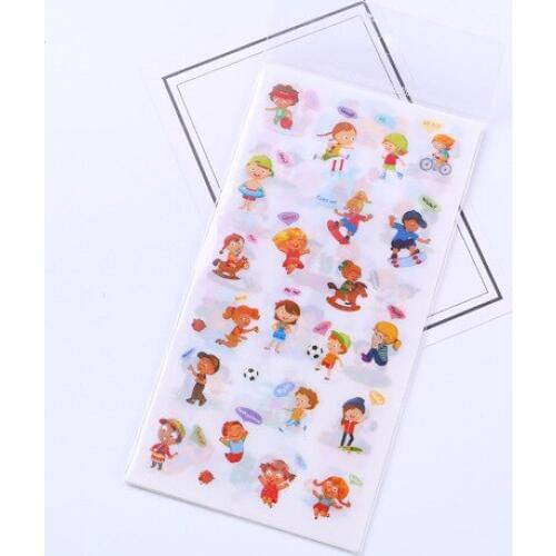 6pcs Cute campus life sticker pvc diy decoration sticker for album scrapbooking stationery sticker gift for kids
