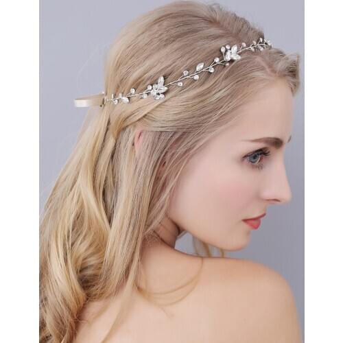 Aristocratic Gold Silver Rhinestones Crystal Fashion Hair band women Jewelry Bridal Headband wedding accessories decoration