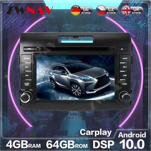 Android 10.0 4G+64GB Car Radio GPS Navigation for Honda CRV 2012-2016 Auto Stereo Head Unit Multimedia Player Tape Recoder ISP
