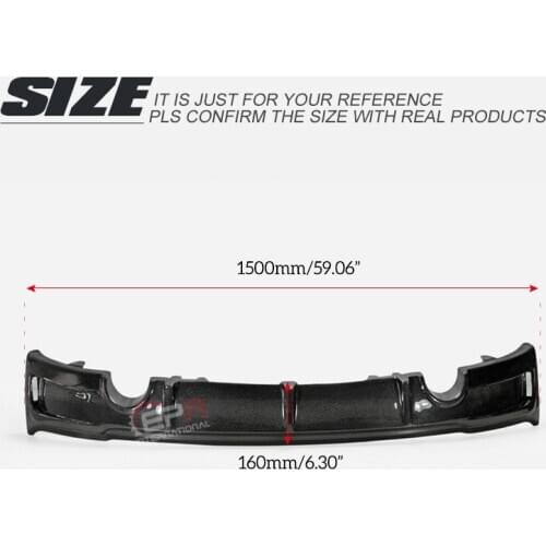 Car Accessories For BMW F22 EXOT Style Carbon Fiber Rear Diffuser Glossy Finish Bumper Splitter Cover Tuning Body Kit Trim