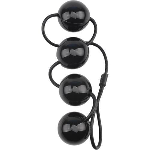 Big Black Anal Plugs Ball Anus Beads Vagina Ball Stimulator large 4cm Anal 4 Balls Sex Toys Adult Product Prostate Massager