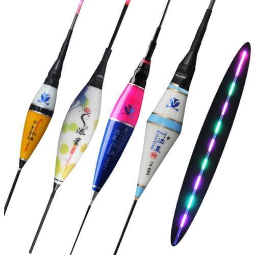 New Luminous Electronic Float LED Fishing Float Bobbber Buoy Electric Float Light + Battery Deep Water Float Fishing Tackle