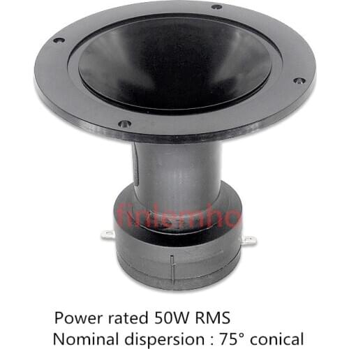 1PC Tweeter Speaker Piezo Compression Treble Horn Accessories 50W RMS 94dB For DJ Home Theater Karaoke Professional Audio