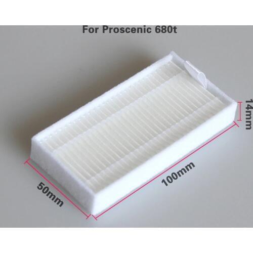 Effective cleaning unit 100 * 50 * 14 mm HEPA filter for proscenic Pro-Koko SMART 680t vacuum cleaner parts
