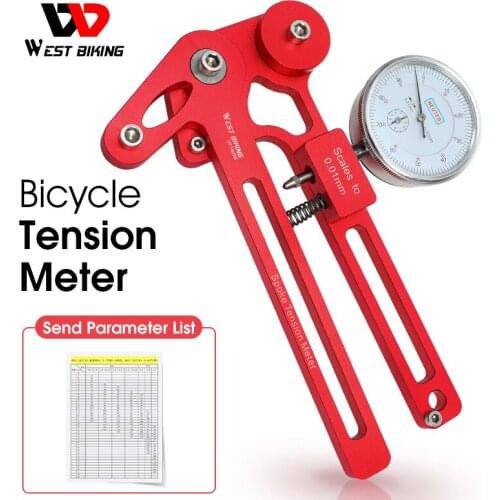 WEST BIKING Bicycle Spoke Tension Tester Bike Tension Meter Electronic Precision Spokes Checker Wheel Builders Repair Tool